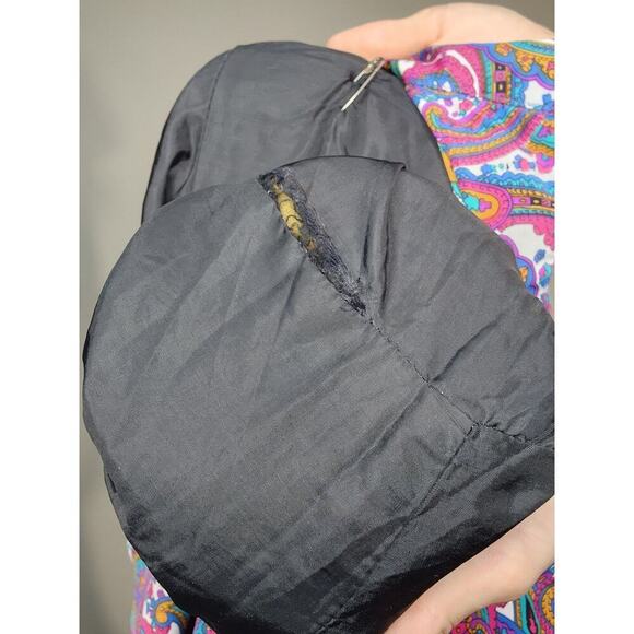 Vtg Funky 80s Colorful Paisley Psychedelic Button Up Jacket Windbreaker Sz Sm` - Picture 8 of 8